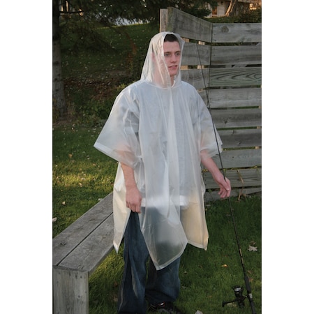 Boulder Creek Boulder Creek Clear Vinyl Rain Poncho One Size Fits All 60100CM